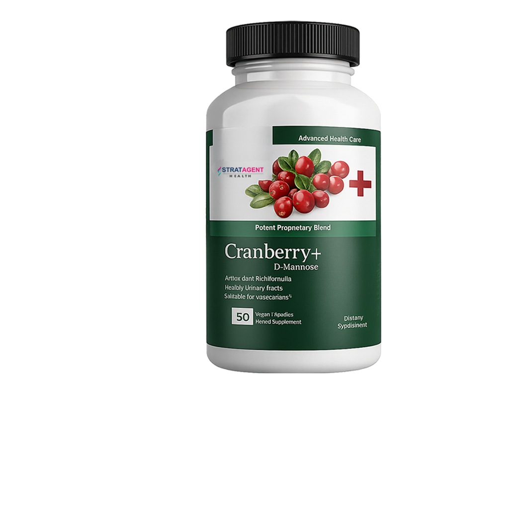 Stratagent Health Cranberry Plus D-Mannose - 50 Capsules
