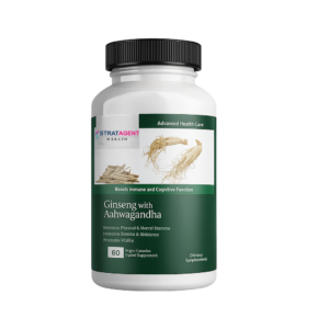 Stratagent Health Ginseng with Ashwagandha 60 vegan Capsules